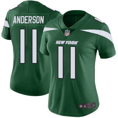New York Jets Limited Green Women Robby Anderson Home Jersey NFL Football #11 Vapor Untouchable->women nfl jersey->Women Jersey